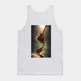 Acoustic Guitar Tree Of Life Guitar Player Nature Guitarist Tank Top